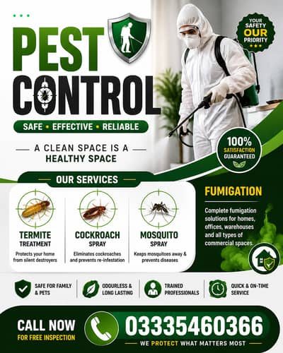 Termite proofing | General Fumigation | Pest Control Services.