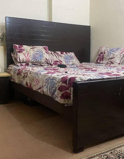 king size bed with side tables for sale