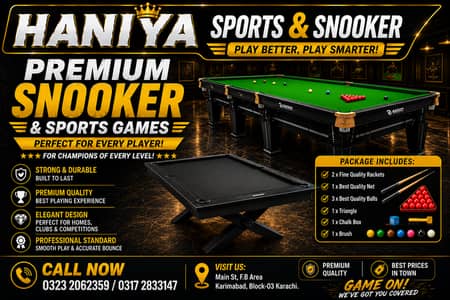 Snooker Factory| Football Games |Table Tennis |Pool | Carrom Board