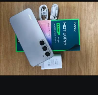 Infinix Hot 60 Pro 8+8/128gb with box original charger  5 month wrnty