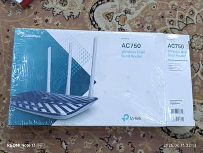 tp link ac750 new box packed wifi router