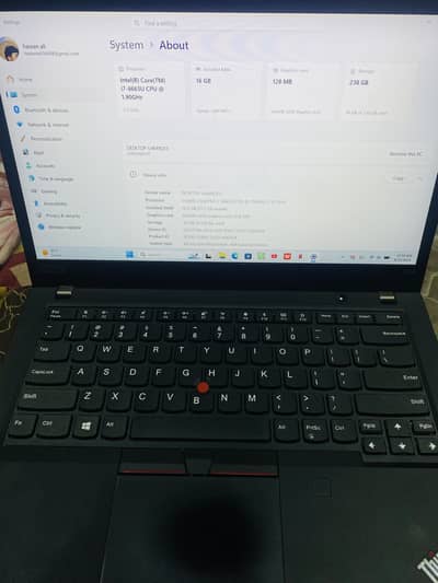 Lenovo ThinkPad T490 | Core i7 8th Gen | 16GB RAM | 256GB SSD