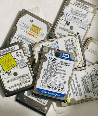 320GB, 500GB & 1TB 2.5" SATA Hard Drives with 100% Health
