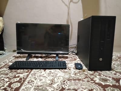 HP i5 4th Gen PC + 24 Inch Dell LED | 8GB RAM | Complete Setup