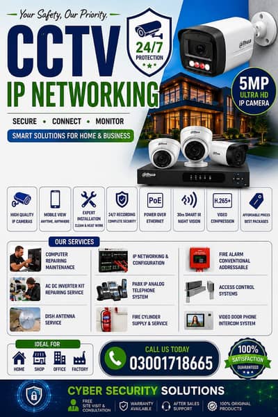 CCTV Camera Installation and IP Networking services