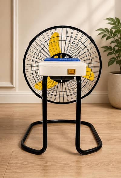 Rechargeable Fan With battery 2h+ backup