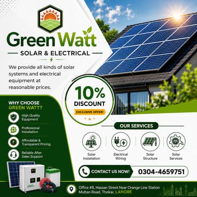 solar repairing / solar panel Insatallation / solar inverter  services