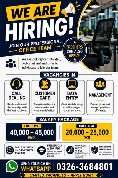 We Are Hiring – Networking & IT Support Staff