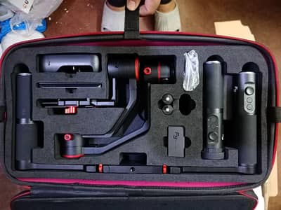 Feiyu a2000 Gimbal with Dual Grip Handle Kit for Camera