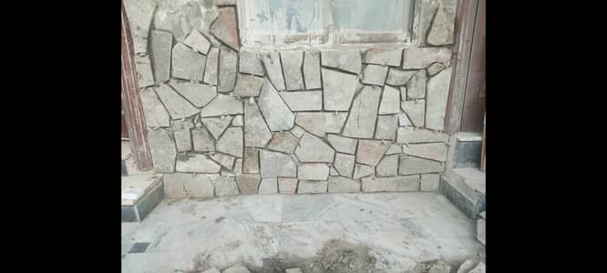 Marble tile plaster fixing work