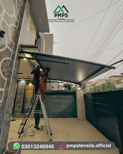 Car parking shade, canopy shade, car roof garage shade, pvc tensile