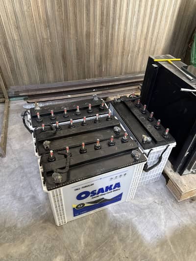 Osaka tubular battery used 8 month with solar