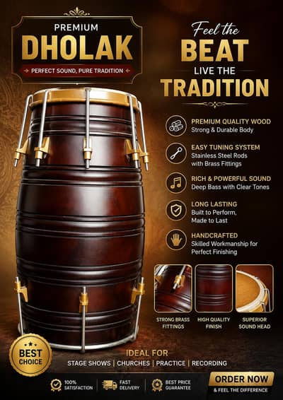 professional dholak