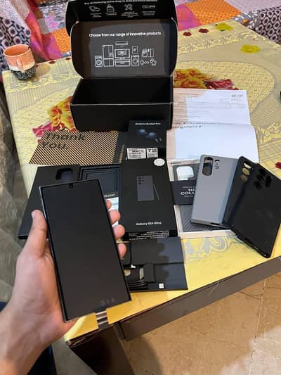 Samsung Mobile S24 Ultra pta approved with box urgent sale