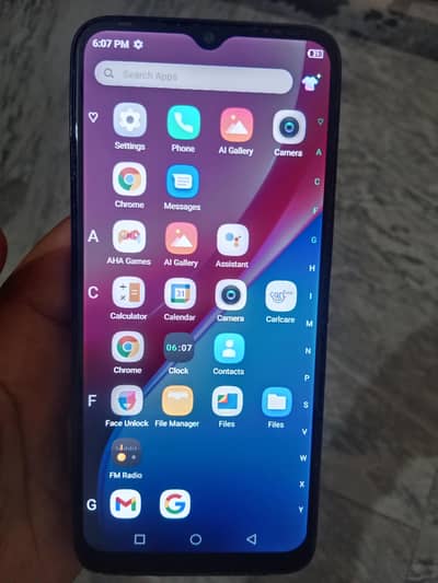 Infinix Hot 10i ,Ram Rom 4/128, 6000MAH Battery