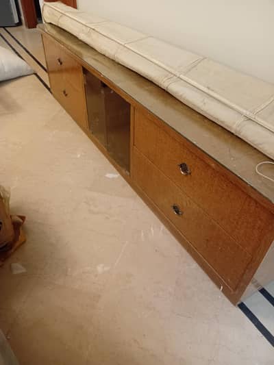 tv console with four big drawers