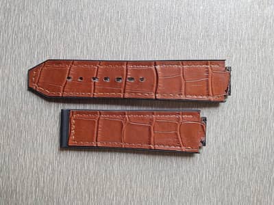 Brown Screw In Straps for Hublot, Universal point watches etc