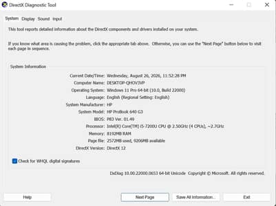 Hp Probook 640 g3 7gen