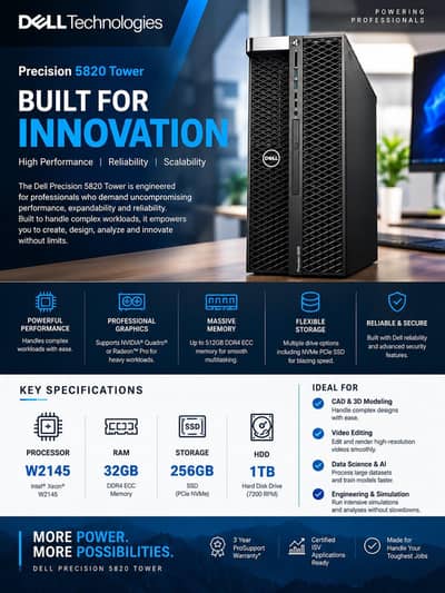 Dell 5820 workstation w2145