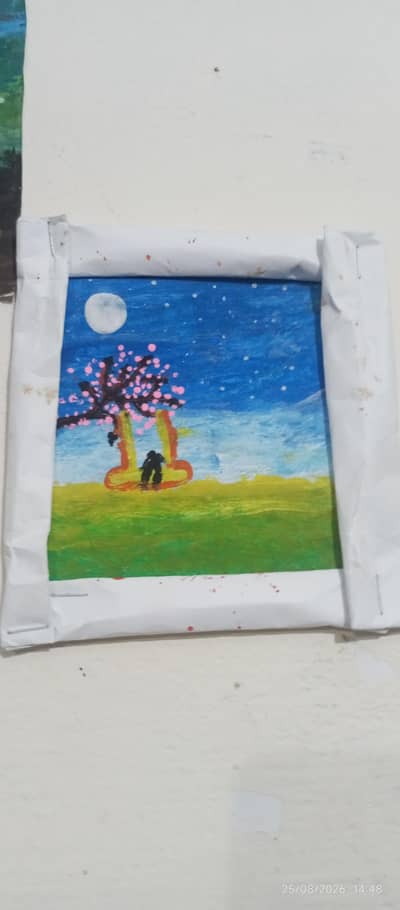 Kids Painting one Brush Free