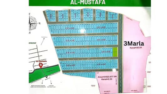 3 Marla Plot For Sale in Almustafa Residencia Adjacent to CDA Sector I-14 Islamabad | Registry Intiqal Available | Demand 42 Lakh