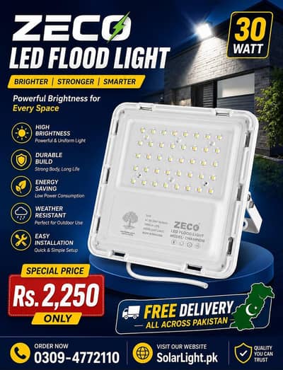 ZECO 30 Watt flood light