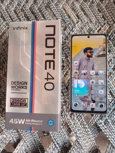 Infinix Note 40 8+8-256gb in display finger (1month under warranty)