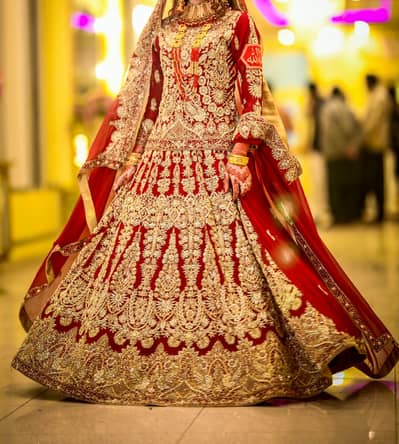 Bridal wear lehnga for sale condition 10/10
