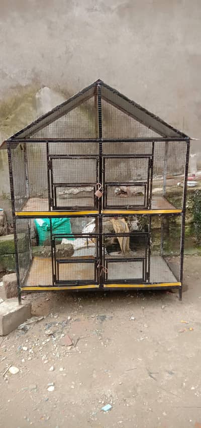 cage  with double portion 5 feet high and 4 feet width