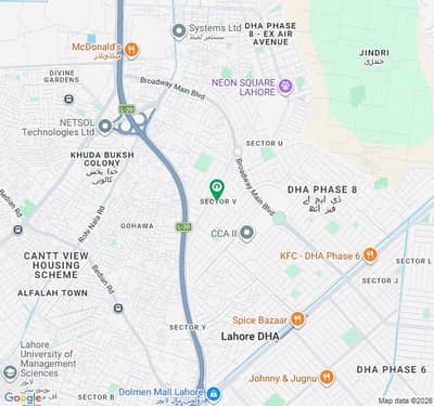 In DHA Phase 8 - Block V Of Lahore, A 2 Kanal Residential Plot Is Available