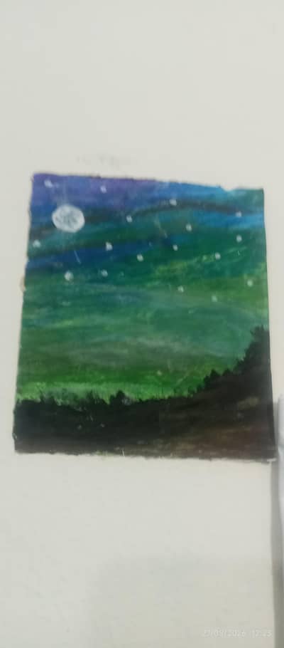 simple oil poster painting