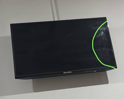 eco star lcd tv smart 1080 40 inch pannel damage