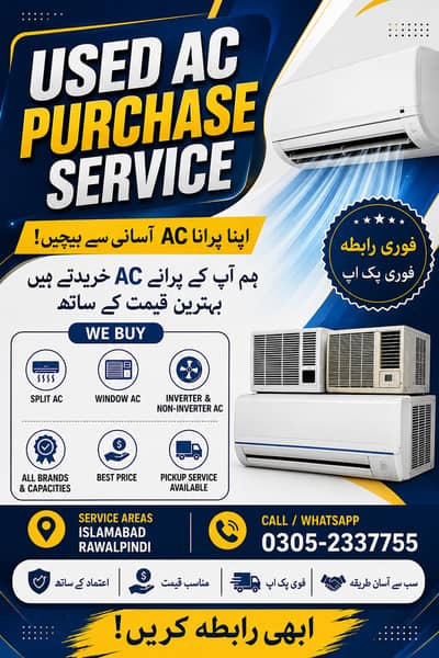 Used AC Purchase Service | Islamabad & Rawalpindi