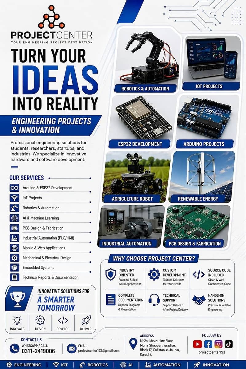 FYP Final year Engineering Robotics & Acadmic Projects 1