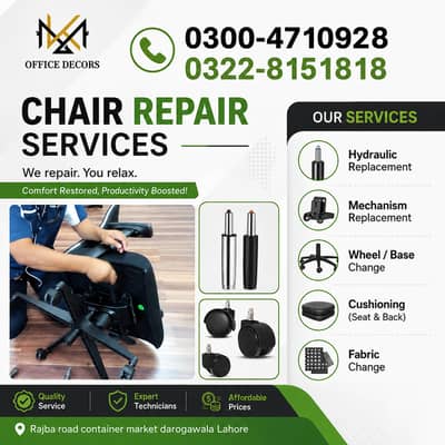 Office Chair Repairing Service | Chair Parts Replacement & Maintenance