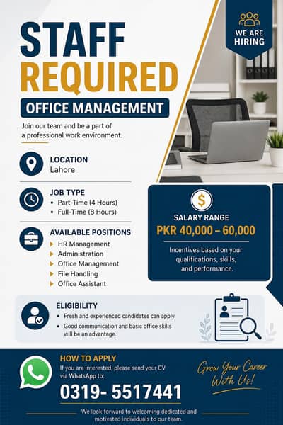 staff required for office management