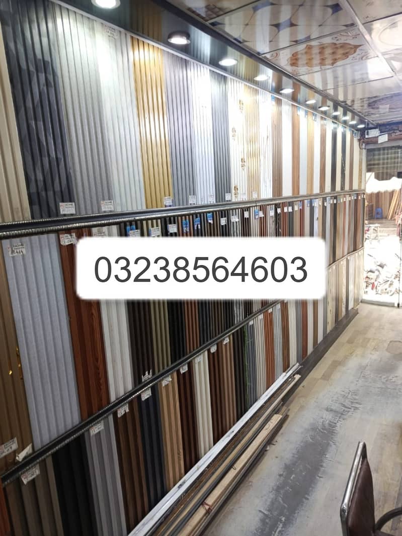 Wpc fluted panel-Wall panelling-Solid panel-laminated gloss flooring 0