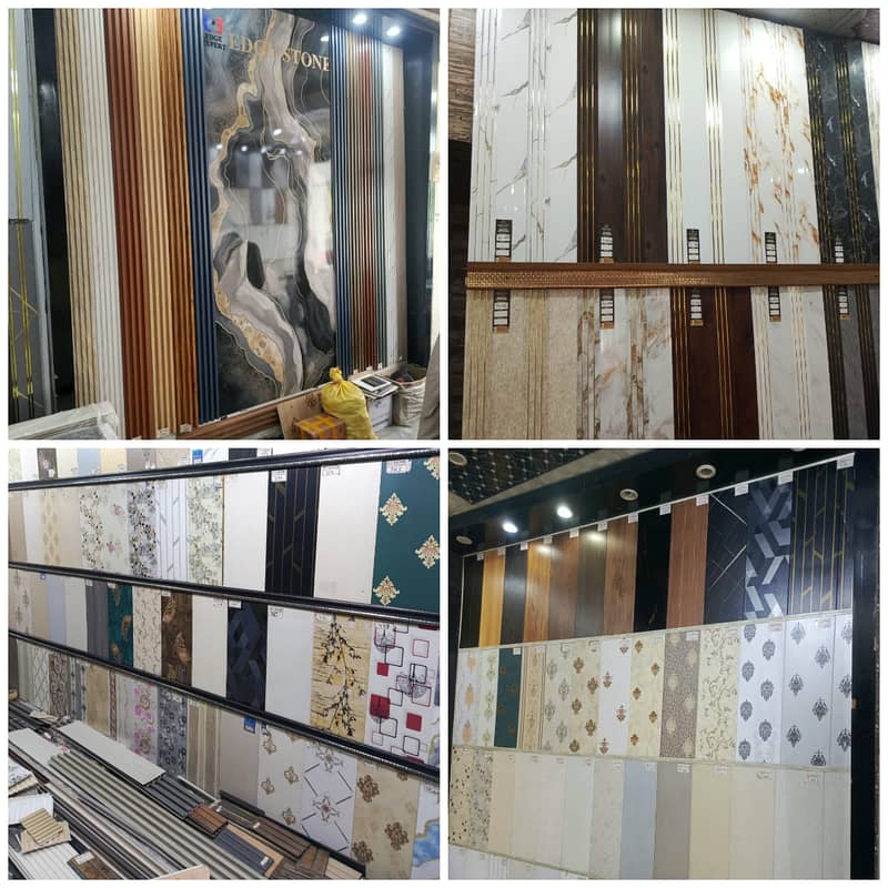 Wpc fluted panel-Wall panelling-Solid panel-laminated gloss flooring 1