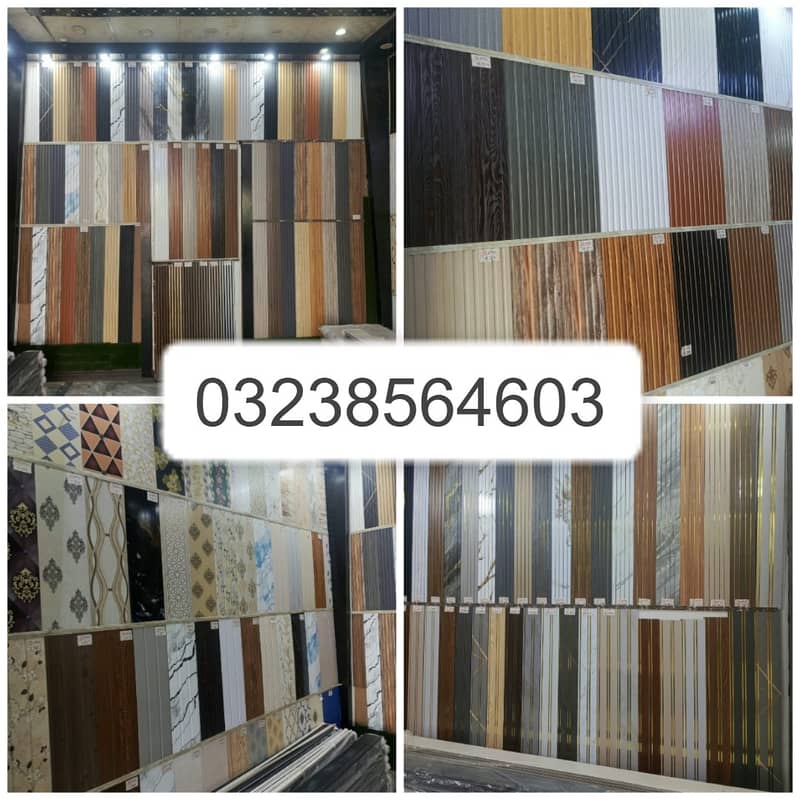 Wpc fluted panel-Wall panelling-Solid panel-laminated gloss flooring 2
