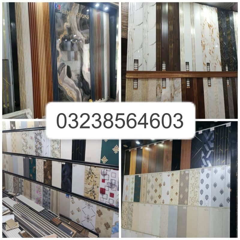 Wpc fluted panel-Wall panelling-Solid panel-laminated gloss flooring 3