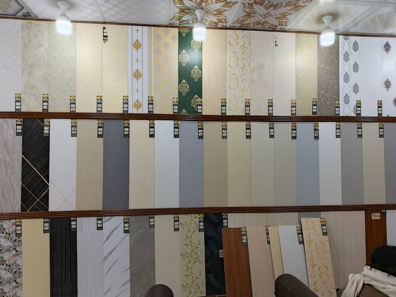 Wpc fluted panel-Wall panelling-Solid panel-laminated gloss flooring 11