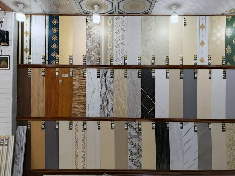Wpc fluted panel-Wall panelling-Solid panel-laminated gloss flooring 12