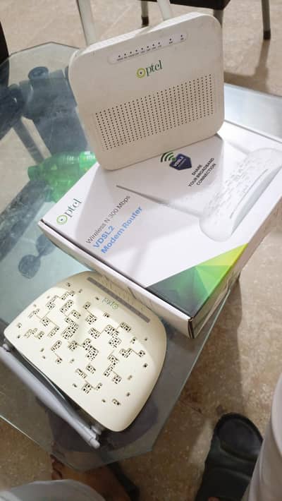 2 Modem Router with box