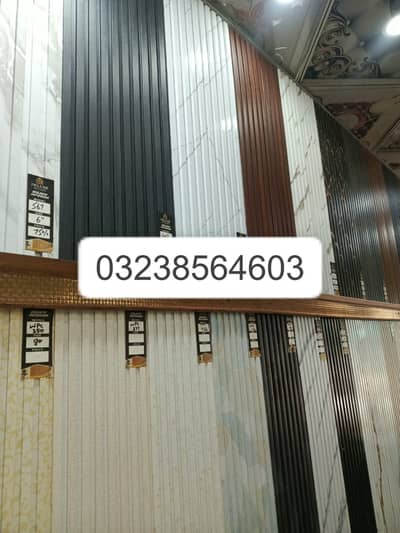 Wpc fluted panel-Wall panelling-Solid panel-laminated gloss flooring