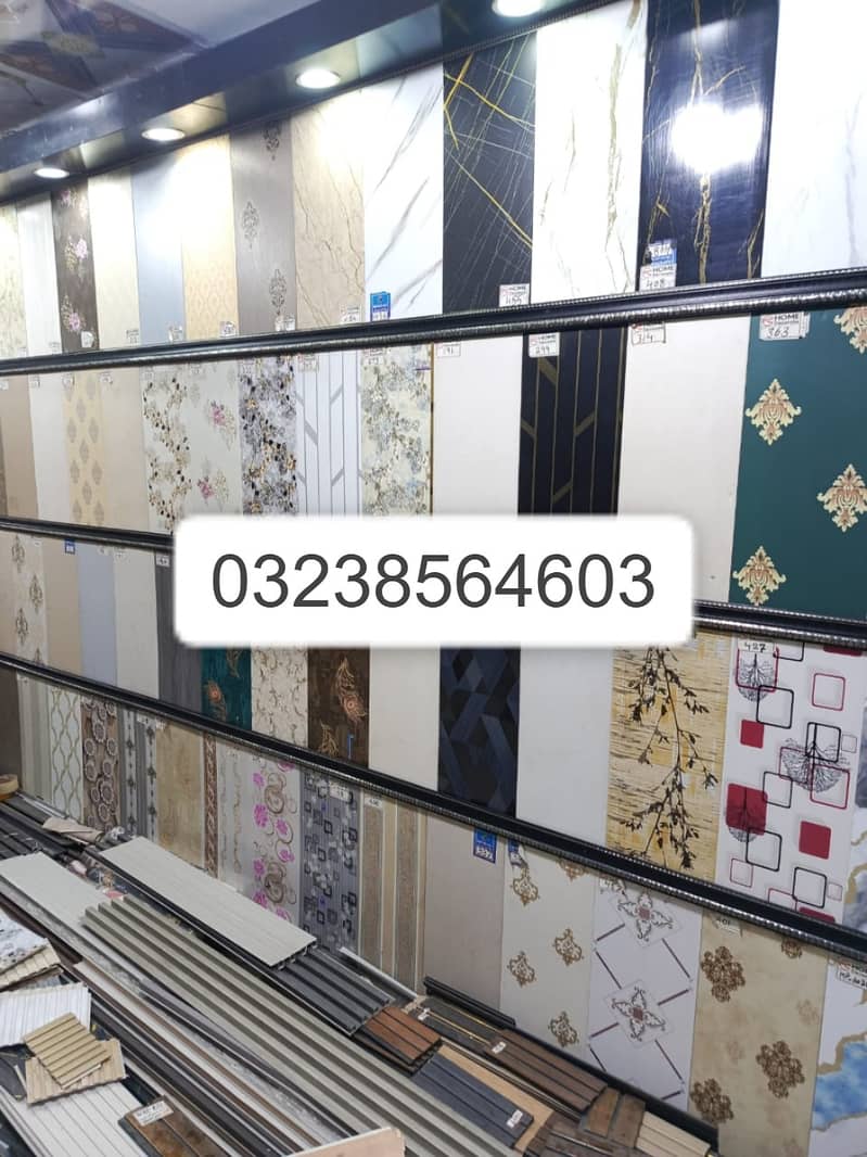 Wpc fluted panel-Wall panelling-Solid panel-laminated gloss flooring 3