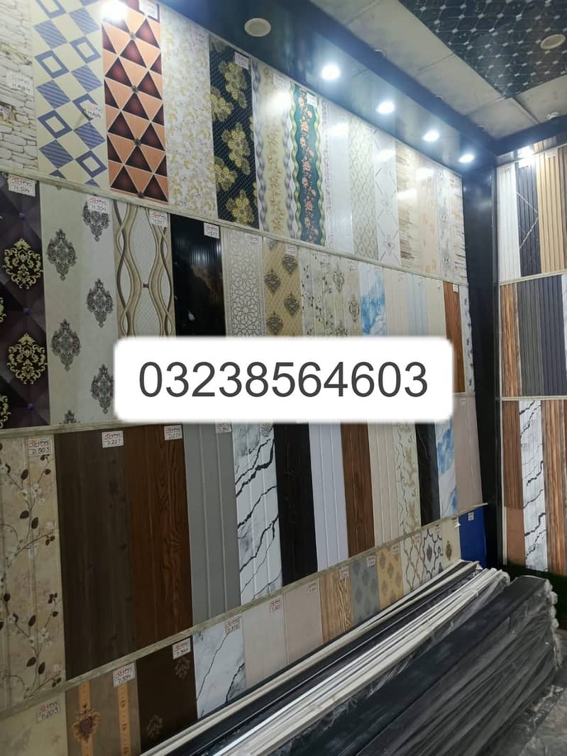 Wpc fluted panel-Wall panelling-Solid panel-laminated gloss flooring 4