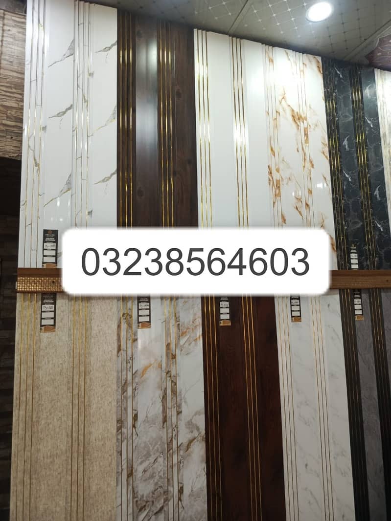 Wpc fluted panel-Wall panelling-Solid panel-laminated gloss flooring 5