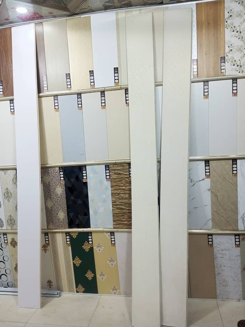 Wpc fluted panel-Wall panelling-Solid panel-laminated gloss flooring 8