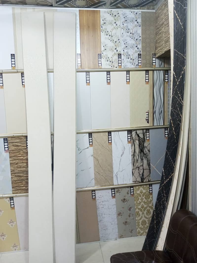 Wpc fluted panel-Wall panelling-Solid panel-laminated gloss flooring 11