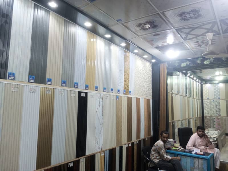 Wpc fluted panel-Wall panelling-Solid panel-laminated gloss flooring 15